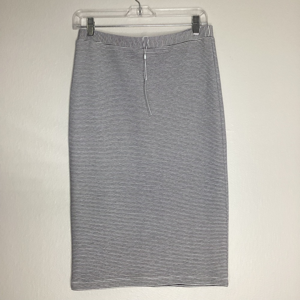 Trina Turk NEW Striped Pencil Skirt Black White NWT Sm